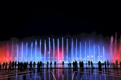 The occasion will also see the Sharjah fountain light up up in different colours. Courtesy Al Majaz Waterfront 