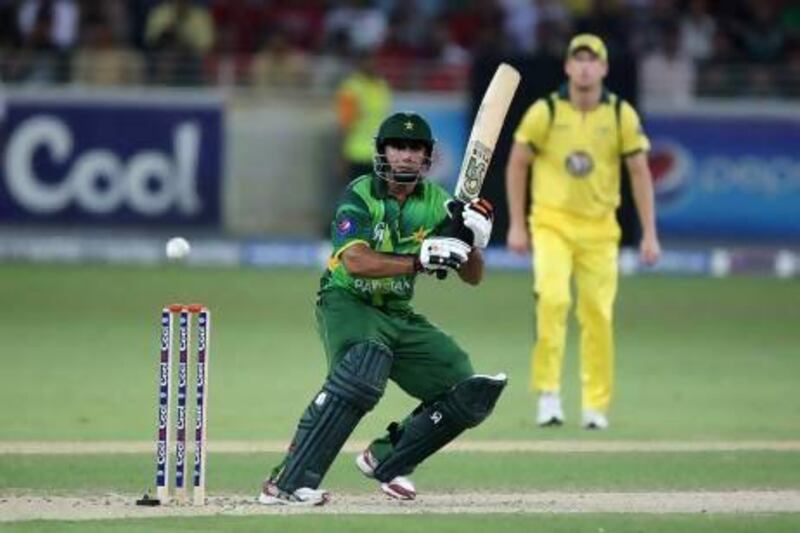 Nasir Jamshed playing a shot during the second Twenty20 cricket match between Pakistan and Australia at Dubai Sports City cricket stadium in Dubai is considered by our writer, Osman Samiuddin, as the extraordinary event of the 2012 cricket season.