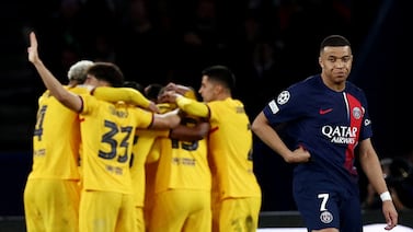 PSG's Kylian Mbappe had a forgettable match against Barcelona. Reuters