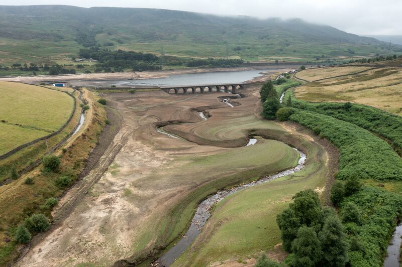 Reservoir levels have fallen across the UK as the lack of rain bites. Getty