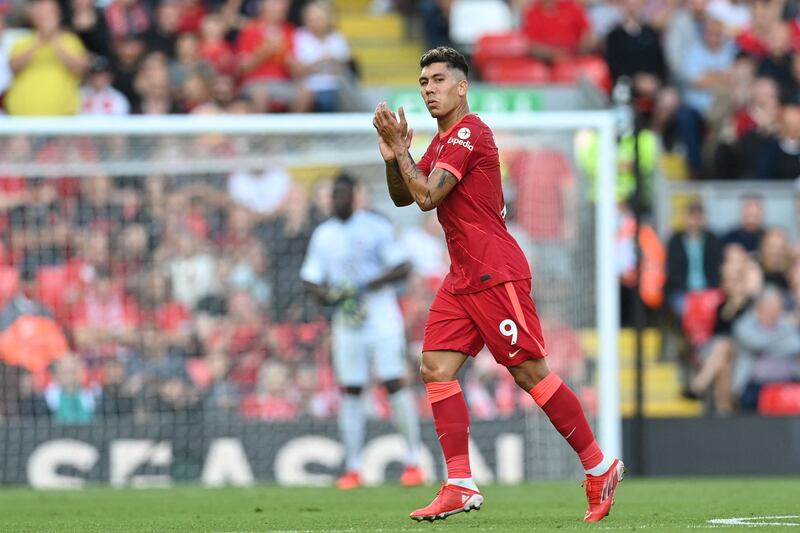 Roberto Firmino - 6: The Brazilian started well but picked up an injury and was replaced by Jota three minutes before half time. AFP