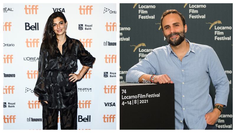 Mounia Akl, left, director of 'Costa Brava, Lebanon', and filmmaker Bassel Ghandour, who's made 'The Alleys', will both have their films screened in London. Photo: AFP, Locarno Film Festival