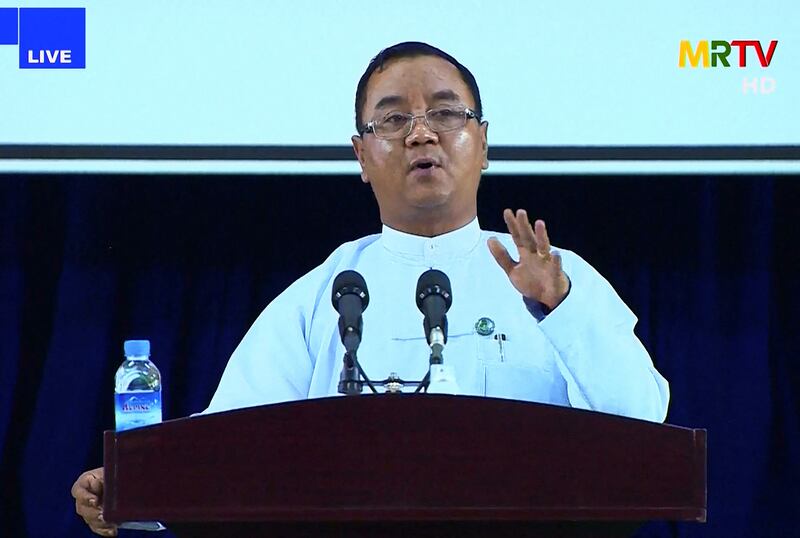 Myanmar's military spokesperson Gen Zaw Min Tun did not deny soldiers had carried out the mass killings. AFP