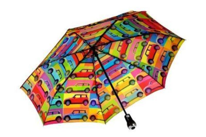 Mini Pop Umbrella, www.mini-me.com, Dh235.