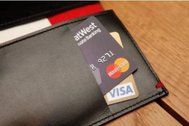 DUBAI, UNITED ARAB EMIRATES, August 05, 2012. STOCK IMAGES of VISA and Mastercard credit cards shot at MAKE Business hub located in JBR. (ANTONIE ROBERTSON / The National)