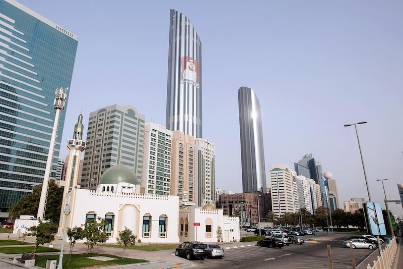 Burj Mohammed Bin Rashid (centre) is the tallest building in the capital. Mona Al Marzooqi / The National