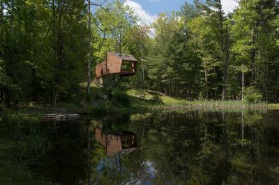 This upstate New York treehouse makes for perfect Instagram travel fodder.  Courtesy Airbnb