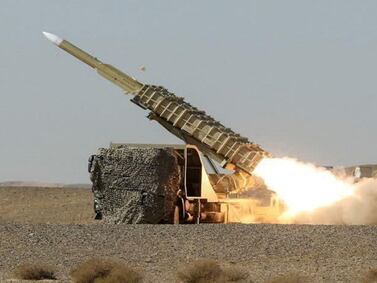 A handout photo made available by the Iranian Army office on October 21, 2020, shows an Iranian air defence system during the first day of the air defense exercise of 'Aseman Velayat 99', in an unidentified location in Iran. The Iranian armed forces today launched military air defense exercises to test "local" systems, state media reported, three days after the expiration, according to Tehran, of a UN embargo on the sale of weapons to Iran. (Photo by Iranian Army office / AFP) / XGTY / === RESTRICTED TO EDITORIAL USE - MANDATORY CREDIT "AFP PHOTO / HO / IRANIAN ARMY OFFICE" - NO MARKETING NO ADVERTISING CAMPAIGNS - DISTRIBUTED AS A SERVICE TO CLIENTS === - XGTY / === RESTRICTED TO EDITORIAL USE - MANDATORY CREDIT "AFP PHOTO / HO / Iranian Army office" - NO MARKETING NO ADVERTISING CAMPAIGNS - DISTRIBUTED AS A SERVICE TO CLIENTS === / 