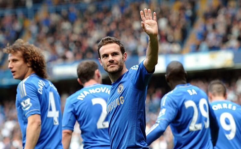 Juan Mata has waved goodbye to Chelsea / AFP