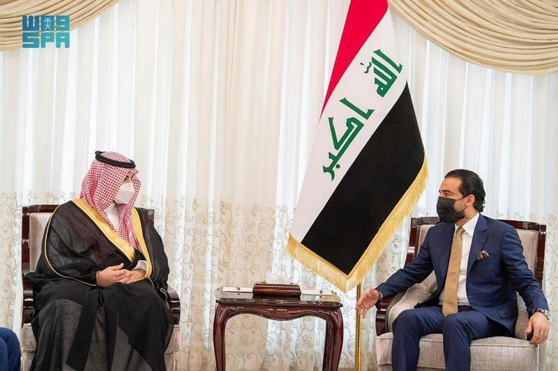 Prince Khaild bin Salman Visits Iraq, Meets with Heads of Three Presidencies, 