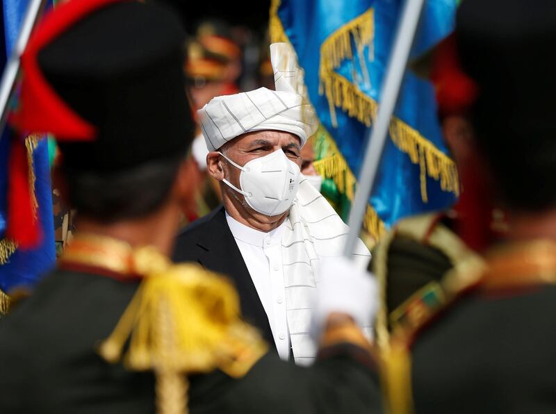 Afghan President Ashraf Ghani attends Afghan Independence Day celebrations in Kabul, Afghanistan. Reuters