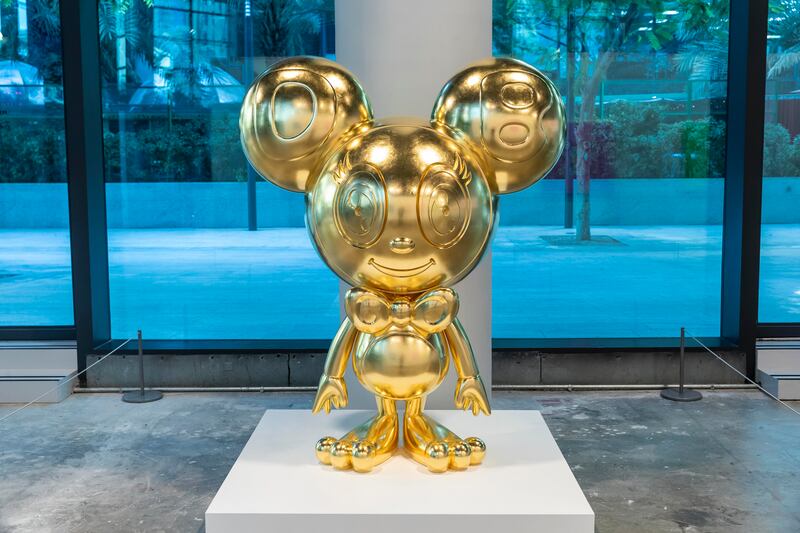 Inspired by Doraemon and Sonic the Hedgehog, the character represents Murakami's efforts to transcend American pop art
