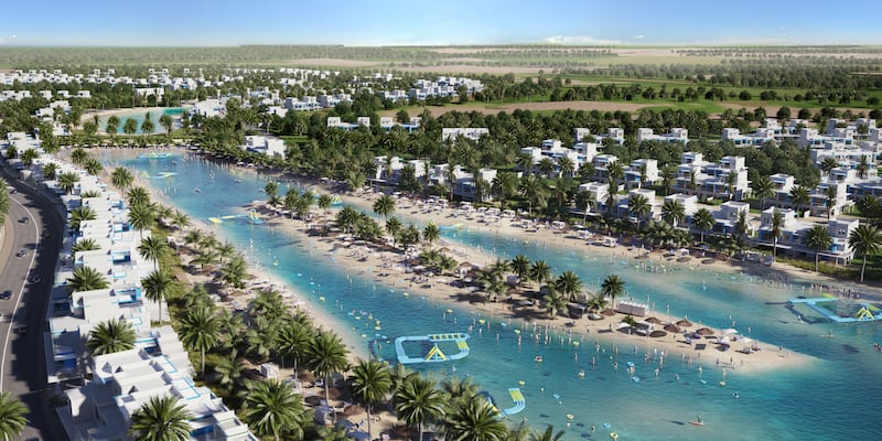 The Damac Lagoons cluster of 11 themed residential communities off Hessa Street is set to be completed around 2026.
