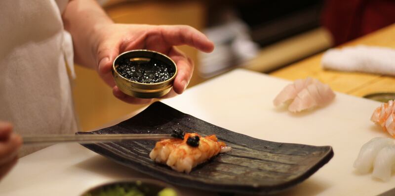 Mitsu-ya at The Ritz Carlton DIFC offers an omakase experience.