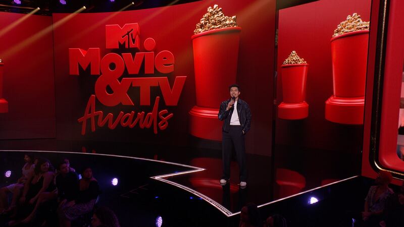 Henry Golding speaks during the 2021 MTV Movie & TV Awards in Los Angeles, California on May 16, 2021. Reuters