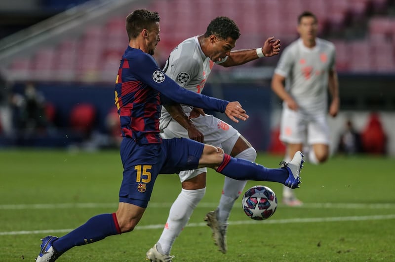 Clement Lenglet - 3: A harsh reverse for the surprise protagonist of last weekend’s last-16 win over Napoli. Lenglet won his key aerial battle then; he lost too many battles against Bayern. EPA
