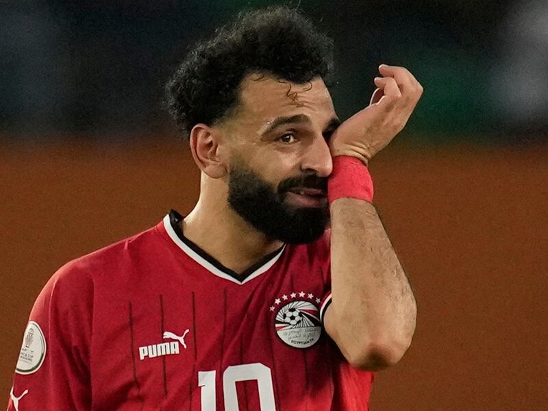 Mohamed Salah is in a race against time to be fit to return to Africa Cup of Nations with Egypt. AP