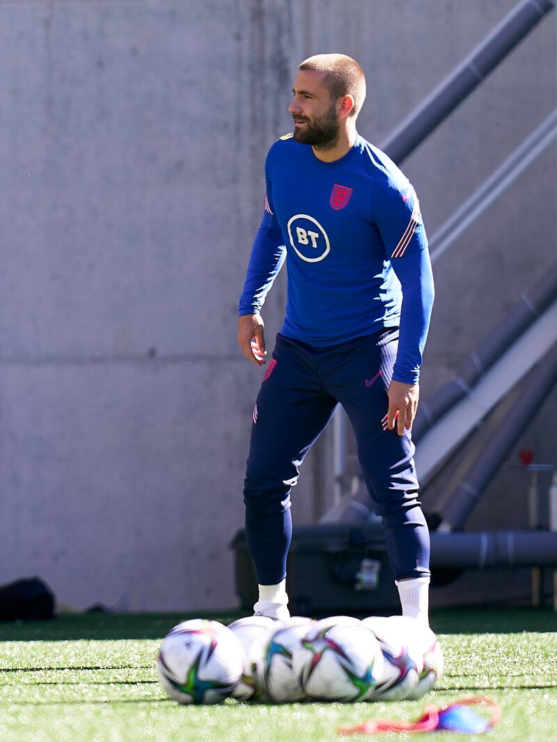 Kyle Walker of England during the training session. Getty