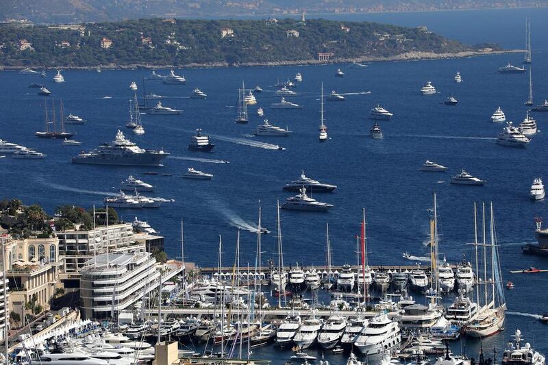 The 26th Monaco Yacht show, one of the most prestigious pleasure boat shows in the world, showcases hundreds of yachts in Monte Carlo port, Monaco, on September 30, 2016. Eric Gaillard / Reuters