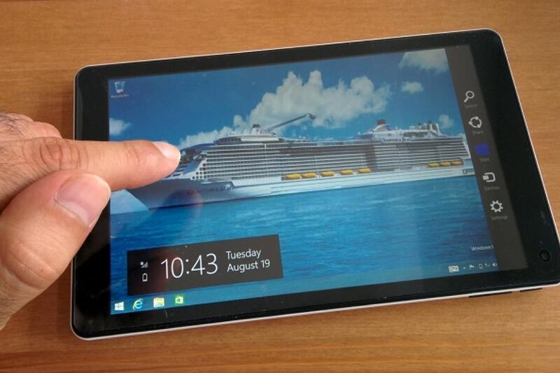 Each crew member onboard Quantum of the Seas has a personal Microsoft Windows tablet, with a suite of services and apps. Courtesy : Royal Caribbean International