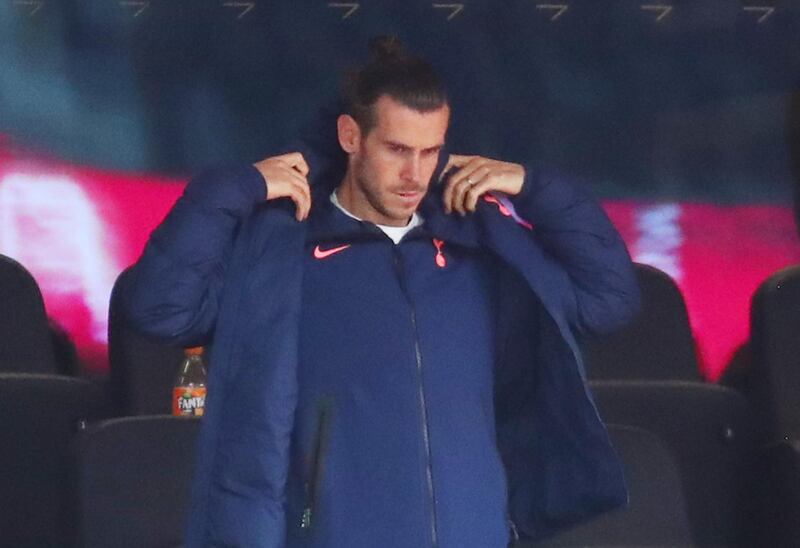 Gareth Bale in the stands during the match. Reuters