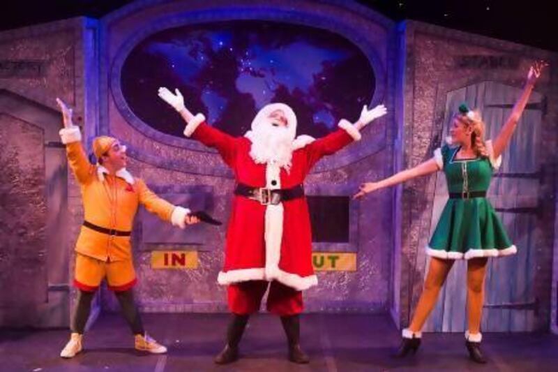 The UAE audience will be the first to see snowflakes fall on the stage and crowd in this week's production of Santa Claus and the Christmas Adventures. Courtesy Jamie Wilson Productions