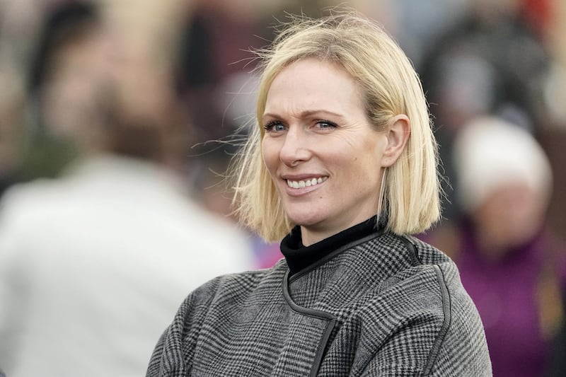 CHELTENHAM, ENGLAND - DECEMBER 13: Zara Tindall in the parade ring to watch her mother's horse Chequered View run at Cheltenham Racecourse on December 13, 2019 in Cheltenham, England. (Photo by Alan Crowhurst/Getty Images)