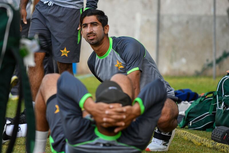 Pacer Shahnawaz Dhani trains in Kingston, Jamaica.