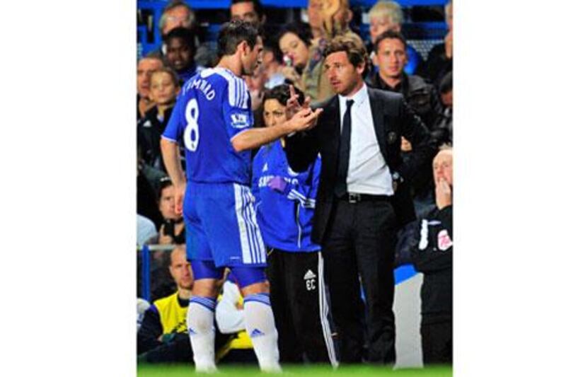 Frank Lampard, left, and Andre Villas-Boas do not get along at Chelsea.