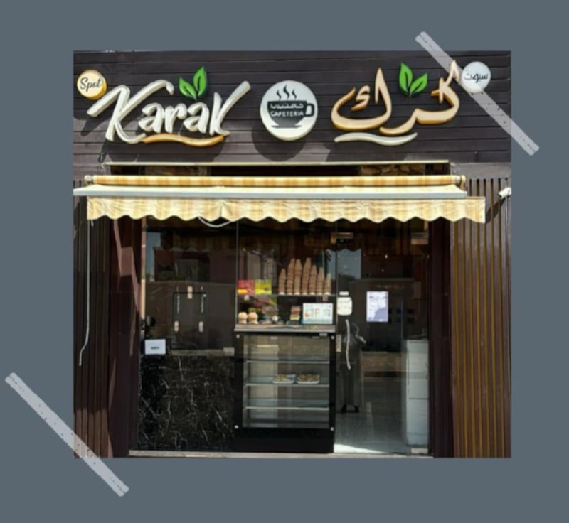 The Spot Karak Cafeteria in Abu Dhabi has been ordered to close following health and safety breaches. Photo: ADAFSA
