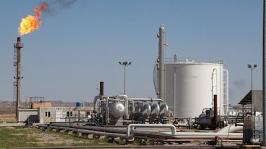 A Dana Gas refinery in Iraq's Kurdish region. Wam