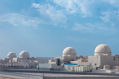 The four units of the Barakah nuclear power plant. Photo: Emirates Nuclear Energy Corporation