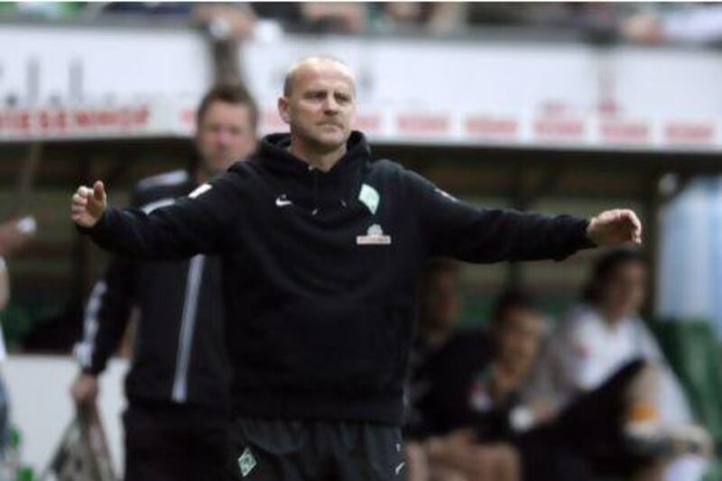 Thomas Schaaf and Werder Bremen are facing a nervous end to the season.