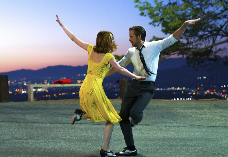 Ryan Gosling  and Emma Stone in La La Land. Dale Robinette / Lionsgate via AP