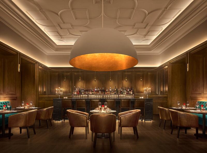 The Oak Room is a British inspired steak house. Courtesy Edition Hotels