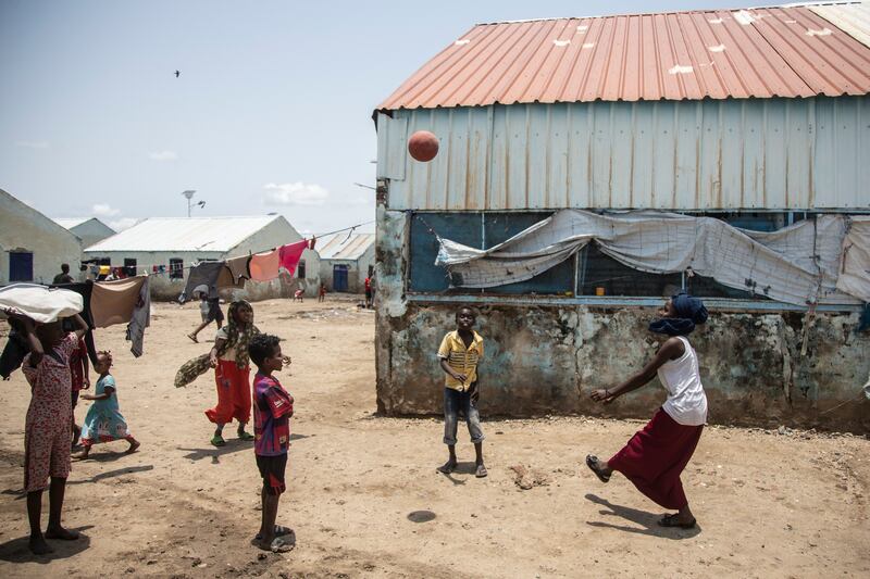 Children play in Shagarab camp, where most of its 60,000 residents arrived from South Sudan, Eritrea, the Central African Republic, Ethiopia and Chad. Sudan hosts one of the largest refugee populations in Africa. Getty