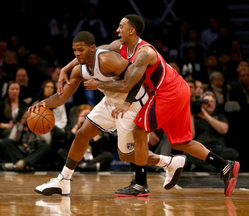 Joe Johnson scored 22 points for the Nets on Monday night. Elsa / Getty Images / AFP