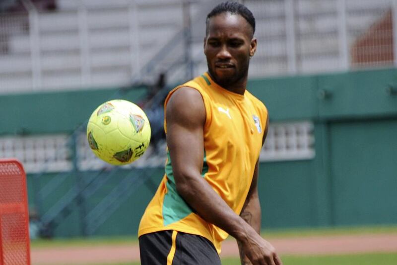 Didier Drogba has earned 99 caps with Ivory Coast and will make appearance No 100 at the 2014 World Cup. Sia Kambou / AFP