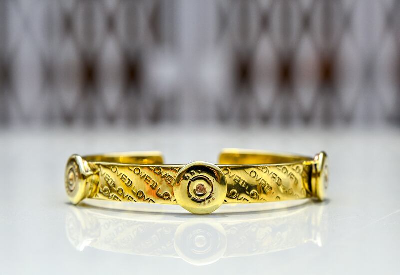 A bracelet by Angkor Bullet Jewellery. Ronan O'Connell