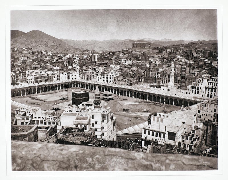 One of the images from Christiaan Snouck Hurgronje's photobooks on Makkah, which sold for a record price at auction this week. Sotheby's 