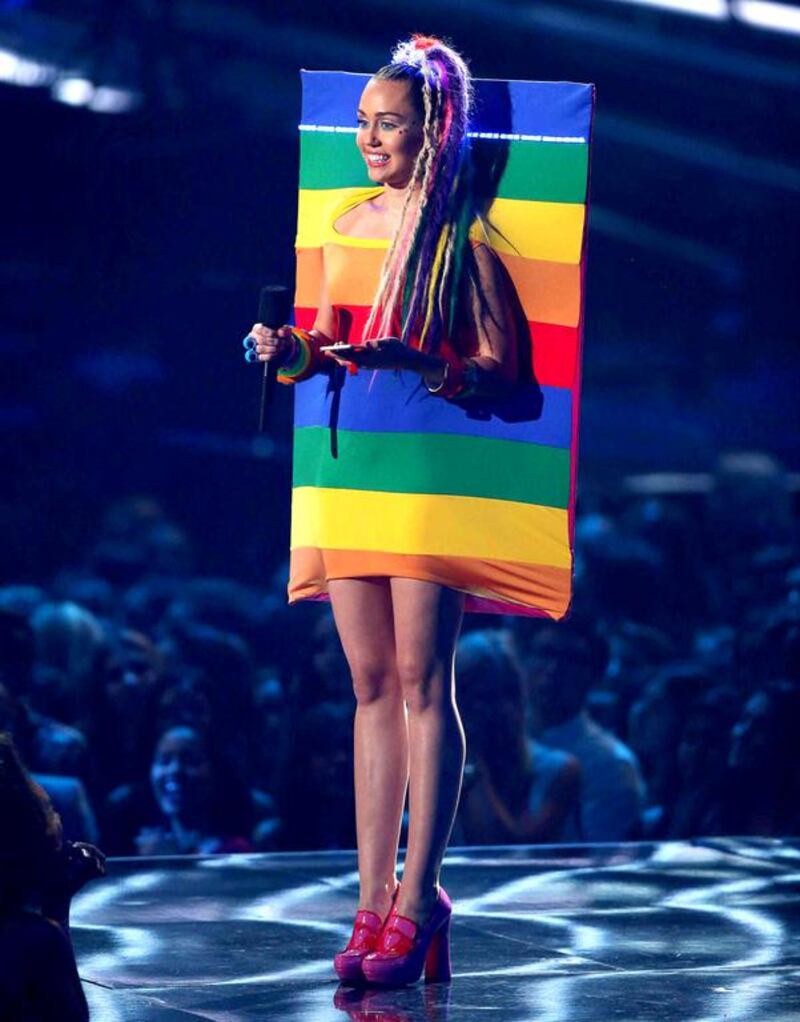 Host Miley Cyrus. Matt Sayles / Invision / AP