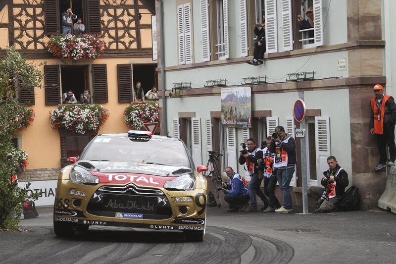 Nine-time World Rally Championship winner Sebastien Loeb of France finished his final race in ignominious style, spinning out and crashing on the last day of Rally France.  EPA Photo