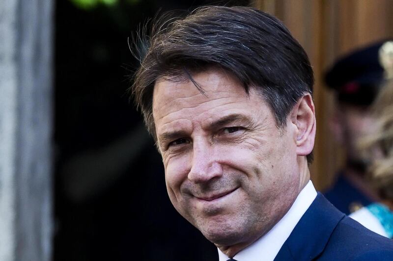 epa07817338 Italian Prime Minister Giuseppe Conte leaves the Senate at the end of his meeting with the President of the Senate in Rome, Italy, 04 September 2019. The second government of Giuseppe Conte, an alliance between the anti-establishment 5-Star Movement (M5S) and the centre-left Democratic Party (PD), will be sworn in on 05 September.  EPA/ANGELO CARCONI