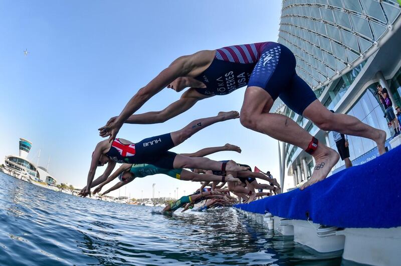 The World Triathlon Championship Abu Dhabi 2021 has been moved from the first to the final event of the season. Courtesy Abu Dhabi Sports Council