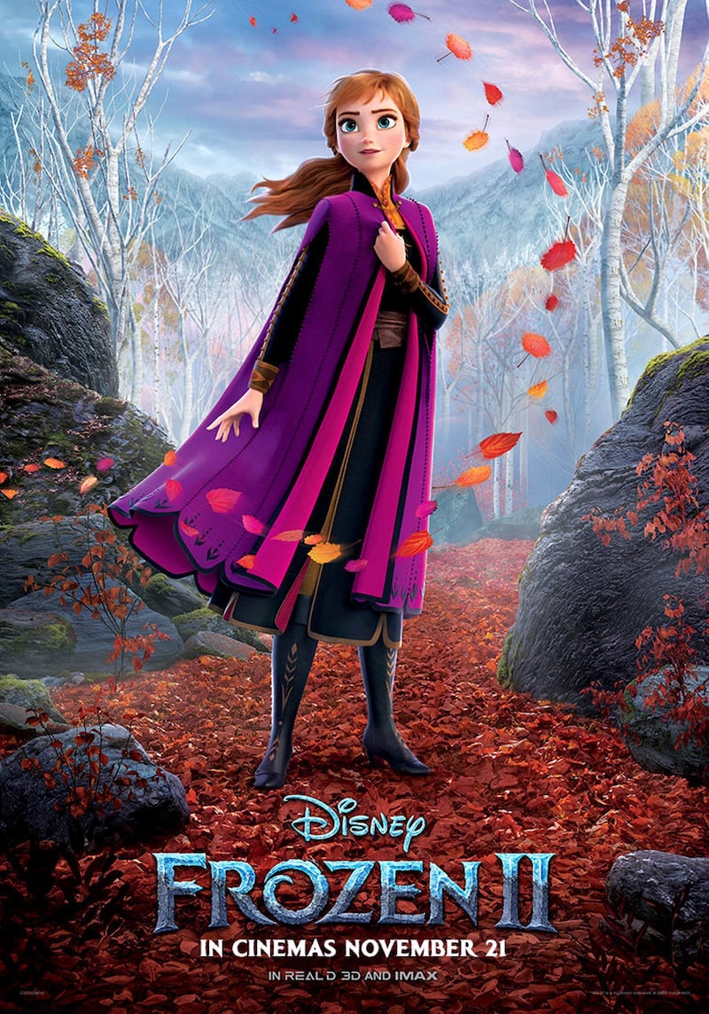 Anna (Kristen Bell) in Disney's newly released character posters for 'Frozen II'. Courtesy Disney
