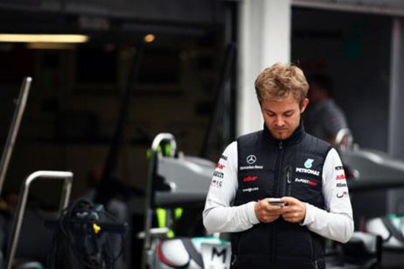 Mercedes GP driver Nico Rosberg will have plenty of time for texting now that the Hungarian Grand Prix is over. The teams are taking a three-week break before returning to action at Spa.