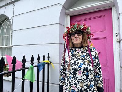Anne Marie Salmon, who will be the queen at the Jeffreys Street party in Camden, north London. Lemma Shehadi for The National
