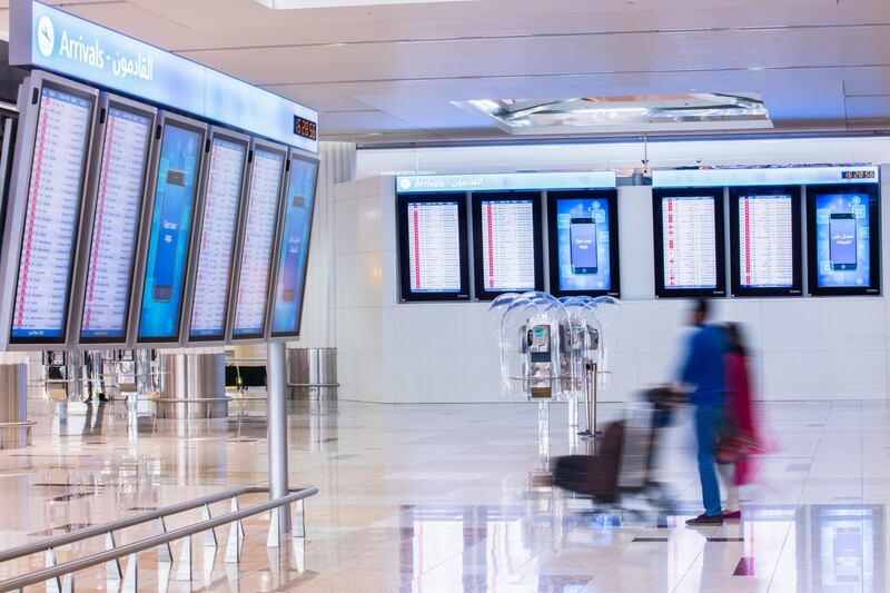 Dubai International Airport received nearly 20,000 passenger flights in the first three months of 2021. Getty Images