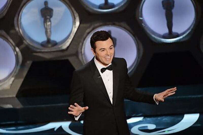 Seth MacFarlane hosts the 85th Academy Awards. AFP