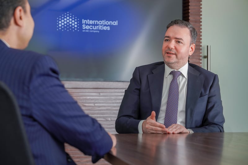 Ayman Hamed, chief executive of International Securities, says the company has seen strong growth in its turnover. Photo: International Securities